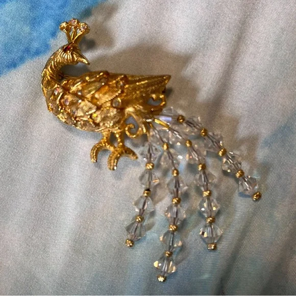 Monet gold bow brooch - Picture 12 of 13